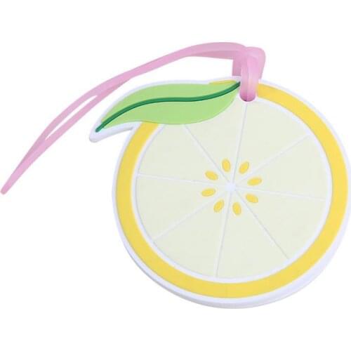 100PCS Wedding favors lemon slice luggage tag creative wedding return gifts travel silicone baggage tags favor SN2747
