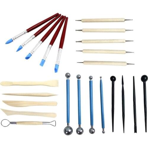23 Pieces Set Ceramic Art Clay Tools Combination Soft Clay Super Light Clay DIY Pottery Tools Art Tools Pottery & Ceramics Tools