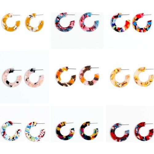 Acetate Tortoise Shell Stud Earrings,Acetate Acrylic Earring Stud,Post Earring,Leopard Prin,Boho,Ohrringe finding,29mm,ACE5030