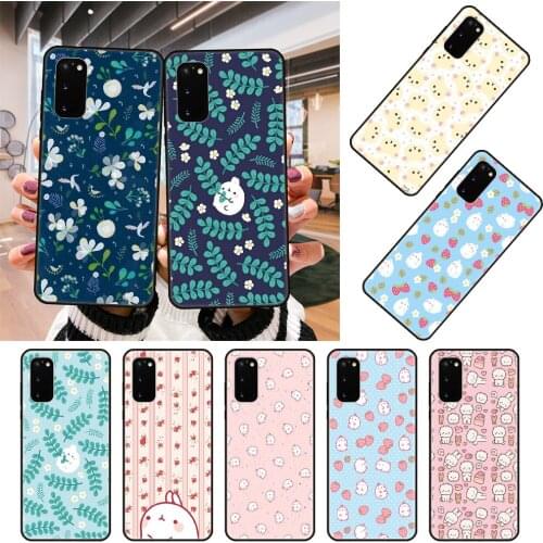 Phone Case For SamSung Galaxy S Note 10 20 7 8 9 Plus Edge E Ultra Lite Black Cover Hoesjes 3D Waterproof Cute Cartoon Anime