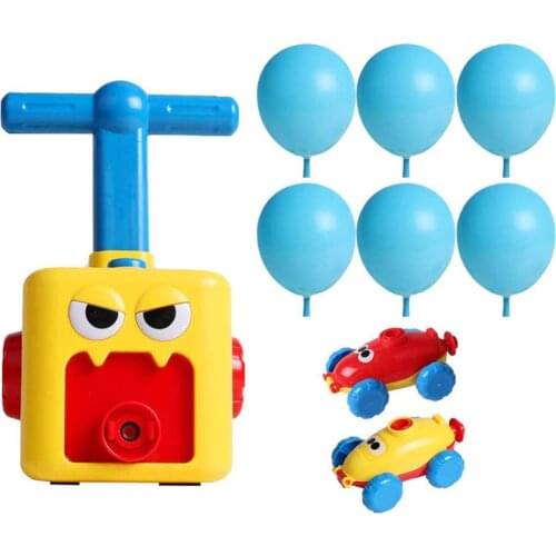 Childrens Inertia Power Balloon Car Science Car Baby Toys Kids Gift with Balloon