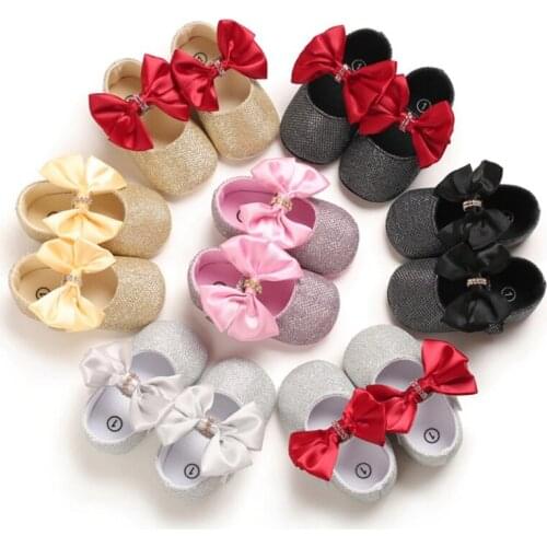 Baby Boys Girls Non-Slip Canvas Bowknot Toddlers Newborn Infantil First Walking Casual Shoes 2021 New Arrival