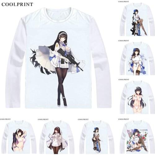 Type 95 Qbz-95 T Shirt Girls Frontline Girls' Doujinshi Anime Custom T-shirt Casual Vintage Print Long Sleeve TShirts