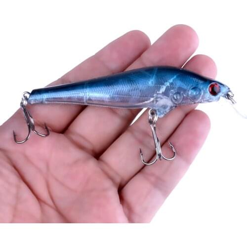 HENGJIA 1PCS Hard Plastic Minnow Fishing Lure 10cm 11g 6# Hook Crankbait Bass Pike Killer Swimbait Depth 0-1M