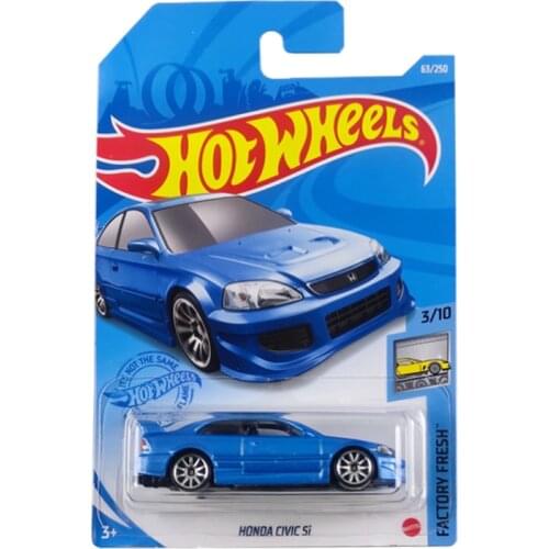 Hotwheels C4982 HONDA CIVIC SI Hot small sports car model alloy car Toys for Childen Collect gifts