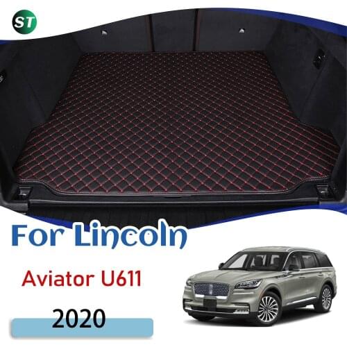 Custom Leather For Lincoln Aviator U611 2020 Car Trunk Mat Rear Trunk Floor Mat Tray Carpet Cargo Liner floor Mat Accessories