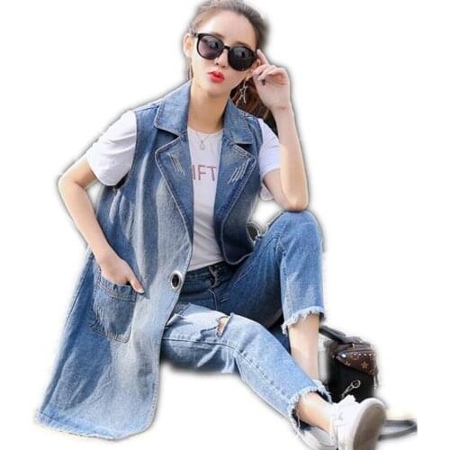 Женские джинсовые жилеты Jsfly China At AliExpress