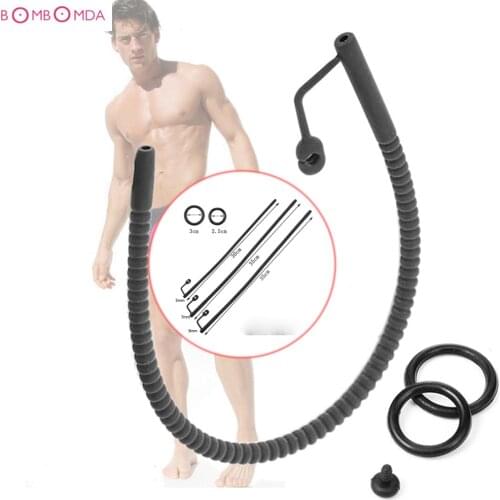Urethra catheter silicone male penis Plug Urethral stretcher sounding tube urethral sound dilator erotic adult sex toys for men
