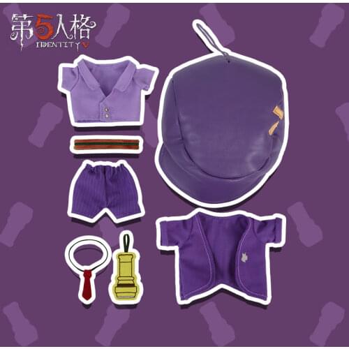 Game Identity V Survivor Thief Fashion Kreacher Pierson Cosplay Change Suit Dress Up Clothes Plush Doll Costume Set Xmas Gifts