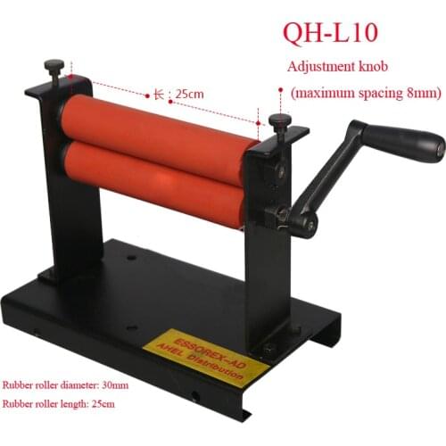 Manual Cold Roll Laminator QH-L10 cold heading machine 25cm rubber roller length Laminating machine 1pc