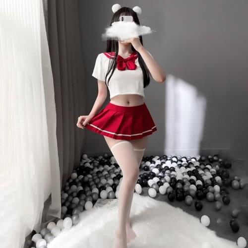 Hot Women Sexy Cosplay Lingerie Student Uniform Japanese School Girl Ladies JK Erotic Costume Babydoll Women Miniskirt Outfit