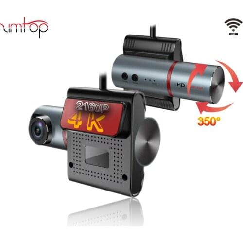 Zimtop Dash Cam Mini 4K 2160P Full HD DVR Car Camera WiFi Auto Drive Vehicle Video Recorder Mobile APP Control