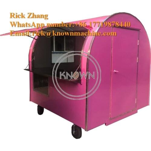 Mobile Hot Sale Ice bin/cream/ snack/street Push Food cart/trailer/truck With 82CM Door Free Shipping By Sea