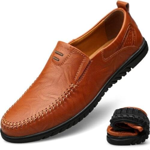 Leather Men Shoes Luxury Brand Casual Slip on Formal Loafers Men Moccasins Black Male Driving Shoes кроссовки мужские zapatos