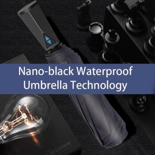 Nano water-free umbrella a shake-up is dry automatic self-receiving super-sized mens business ten bone anti-wind not w