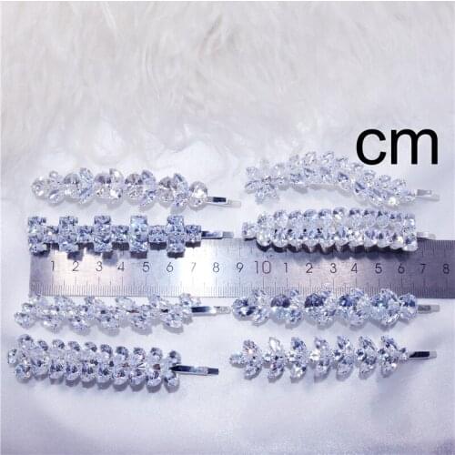 New Luxury And Exquisite Zircon Hairpin Hair Ornament Fashion Womens Charming Bride Shining Crystal Wedding Headdress Jewelry