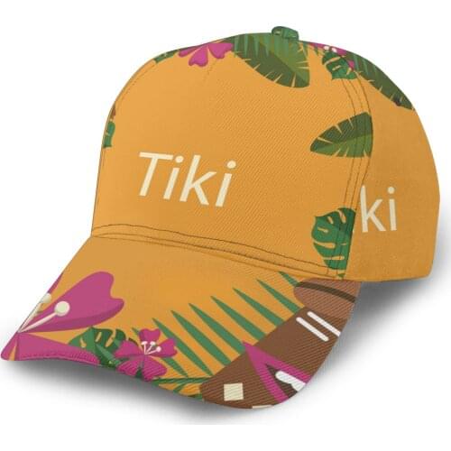 2021 Summer New Unisex Outdoor Sport Sunscreen Baseball Hat Running Visor Cap Tiki Masks Plants