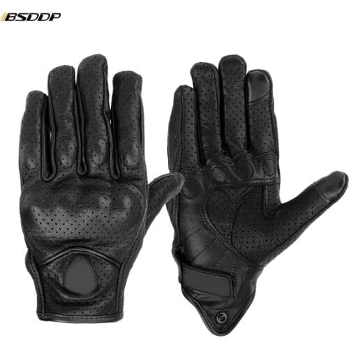 Real Leather Motorcycle Gloves Waterproof Gloves Motocross Gloves men women for Yamaha FZ6 FAZER MT-07 FZ07 MT-09 SR FZ09 XJ6