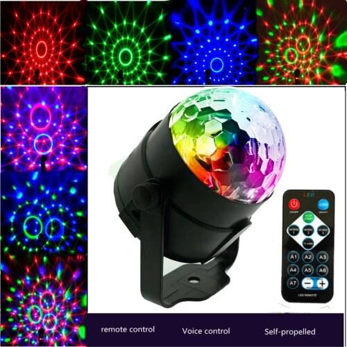 Sound Activated Led Stage Lights Disco Ball Mini Party Light RGB Laser Projector Effect Lamp Christmas Party Wedding Controller