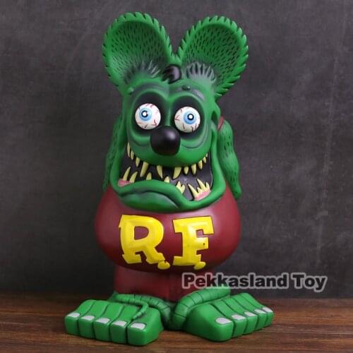 Tales of the Rat Fink Super Big Size 32cm tall Rat Fink PVC Statue Figure Collectible Model Toy