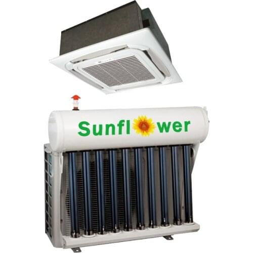 TKFR-100QW_36000btu Cassette Solar Air Conditioner With Solar Collector Or Solar Flat Panel With Grid Power For Refrigeration