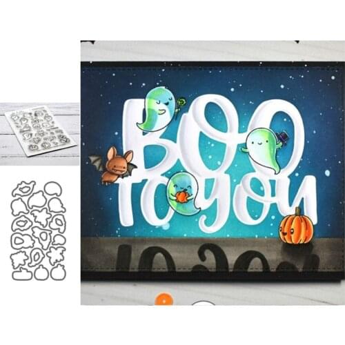 Halloween Ghost Cutting Dies Stamps Scrapbooking Handmade Tools Mold Cut Stencil New DIY Card Make Mould Model Craft Decoration