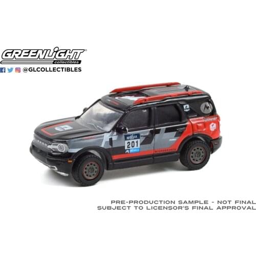 1:64 GreenLight 2021 Ford Mustang Sport #20 Rebel Rally Champion Collection of die-cast alloy car model toys gifts 1:64 Green