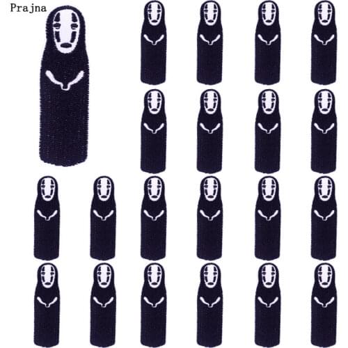 Prajna 10 PCS Cartoon Applique Patches On Clothes Spirited Away Patch Iron On Embroidered Patches For Clothing Anime Badges