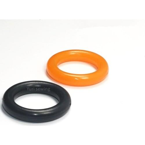 20PCS thread bobbin winder 26mm internal diameter ring rubber yellow and black universal industrial sewing machine spare parts
