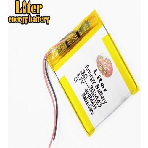 3.7V 400mAH,303443 polymer lithium ion / Li-ion battery for GPS,mp3,mp4,mp5,dvd,bluetooth,model toy mobile bluetooth