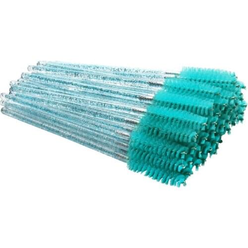 300pcs Shiny Disposable Eyelash Brush Applicator Wands Curler Mascara Eyebrow Makeup Tools Spoolers Comb Wands Spoolies Brushes