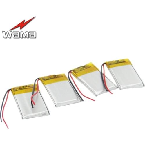4pcs/lot Wama 402035 240mAh Li-Polymer Over-Charging Protected 042035 3.7V Rechargeable Batteries for Bluetooth Speakers MP4 MP3