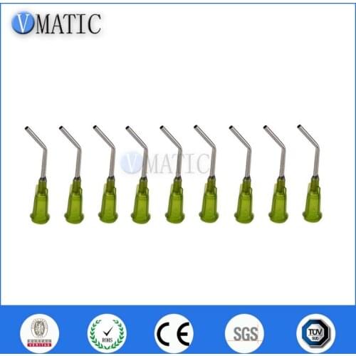 Free Shipping 45 Degree Bent 14G 1 Inch Bent Blunt Tip Syringe Dispensing Needle