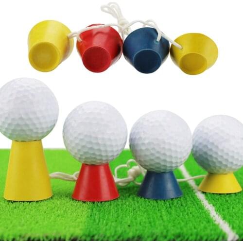 4pcs/set Tee Rubber Ball Holder Golfer Ball Rack 4 Height Training Holder Golfing Practice Tool