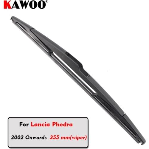 KAWOO Car Rear Wiper Blades Back Window Wipers Arm For Lancia Phedra Hatchback (2002 Onwards) 355mm Auto Windscreen Styling