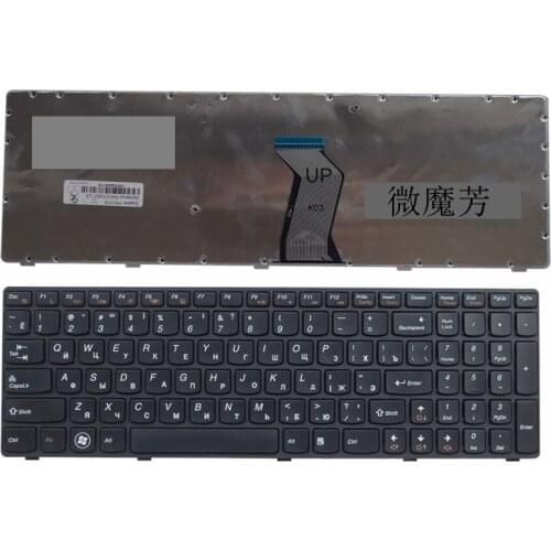 RU Black New For Lenovo y570 y570n y570i7 y570 Y570D Laptop Keyboard Russian black frame