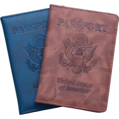 Fashion Passport Holder Women Leather Passport Cover Men Travel Passport Case Wallet Credit Card ID Holders