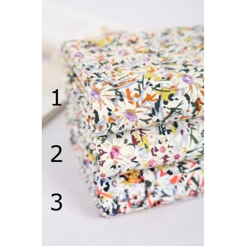 New arrived organic cotton fabric little flower quality printed material width-110cm 100%cotton textile for dressing clothing