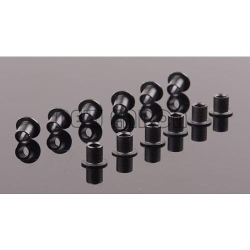 RC 12Pcs Metal Black Steering Plate Bushing #101227 For RC HPI Racing Car Parts 1/10 WR8 3.0 Flux Ken Block Bullet RTR ST MT 3.0