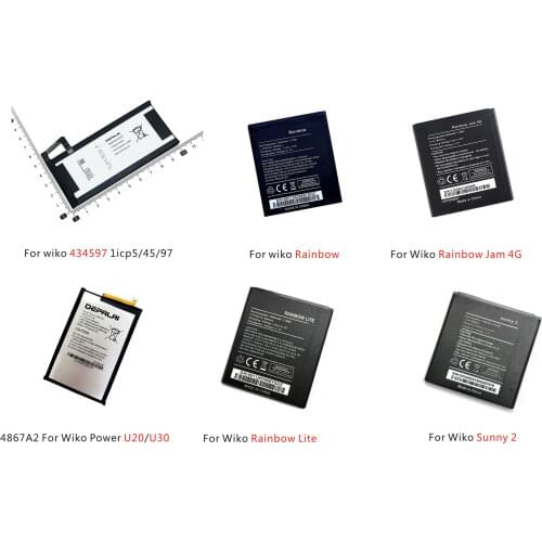 Replacement Battery For wiko 434597 1icp5/45/97 3200mah battery Built-in Li-ion bateria Li-Polymer Batterie