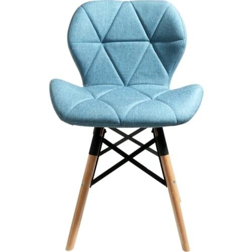 Dining chair modern minimalist desk and chair home dining room backchair computer chair solid wood Nordic dining chair