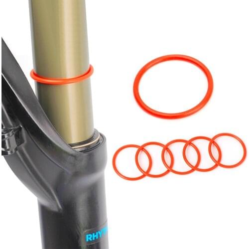 RISK 5pcs/set Front Fork30mm/32mm/35mm Suspension Circle Suspension Silicone Travel Circle Mountain Bike Road Bicycle