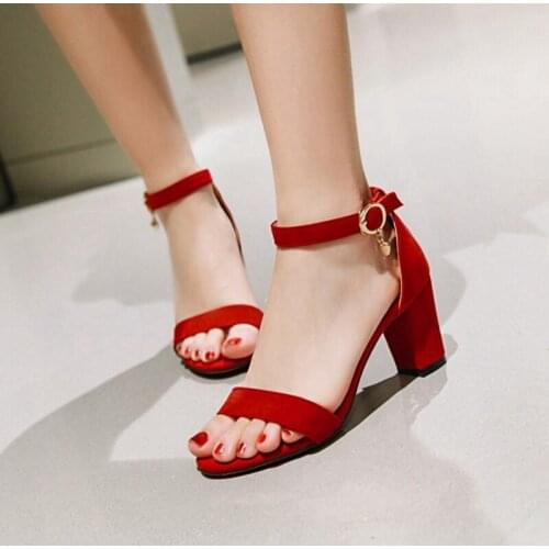 BLXQPYT Sweet Plus Big Size 34-47 Sandals Summer Women peep toe shoes woman High heels platform sandalias mujer 2019 78-8