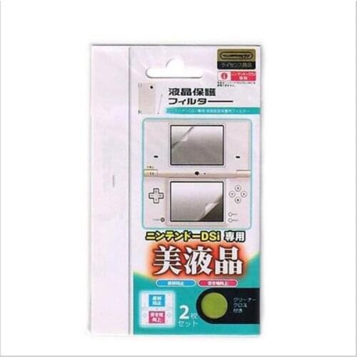 2in1 Top Bottom HD Clear Protective Film Surface Guard Cover for Nintendo DSi NDSi LCD Screen Protector Skin