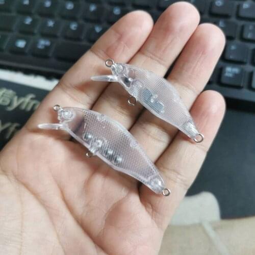 3.7g 5cm 100pcs Blank Nude Baits Crank Pencil Minnow Bait Unpainted Lure Bodies Fishing Bait