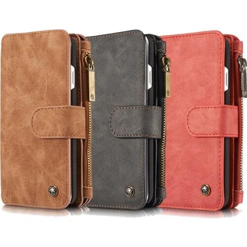 Card Slot Wallet Case Retro Purse Leather Case Magnetic Back Cover For iPhone 11 Pro Max X XS MAX XR 6 6S 7 8 Plus 5 5S