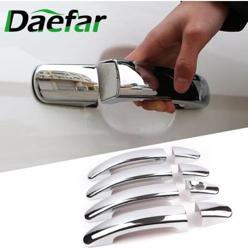 Daefar ABS Chrome Trim Door Handle Cover For Ford Focus 2 3 4 ST Stainless Steel Door Handles Sticker For Focus MK3 MK4
