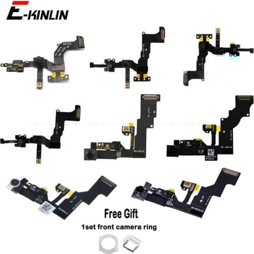 For iPhone 5 5S SE 2016 5C 6 6S Plus Front Facing Camera Light Proximity Sensor Flex Cable With Microphone Assembly