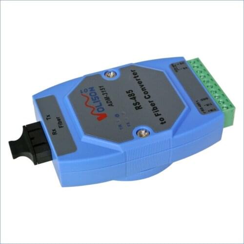 2 Channel Rs485 Optical Transceiver 485 Fiber Transceiver Serial Port Optical Cat 485 Fiber Converter SC Dual Fiber Industry