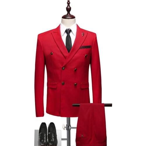 Elegant Red Suits Mens Velvet Luxury Suits For Mens Groom Wedding Velour Suits Gentlemen Dress 2 Pcs Flannel Green Burgundy